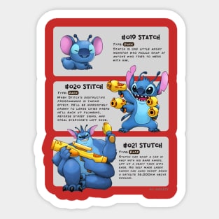 Stitch Evolutions Sticker